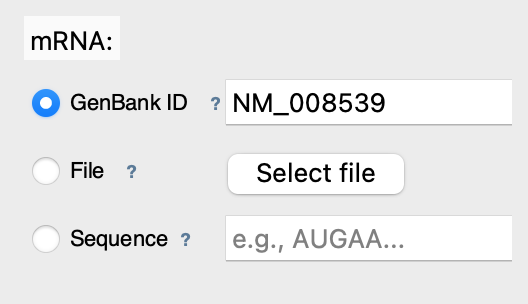 Select mRNA for Matching Mode